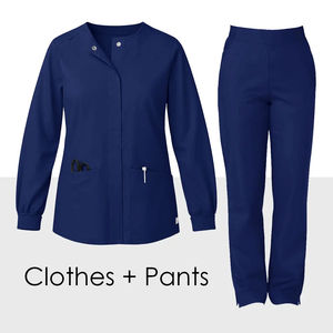 Blouse de travail à manches longues pour clinique médicale, tenue d'infirmière, chemise de médecin, uniforme d'hôpital, vêtements de travail automne-hiver - Product Image 3