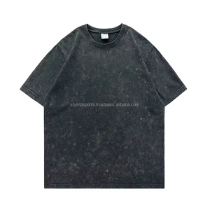 เสื้อยืดลายกราฟฟิกลายแอซิดสำหรับผู้ชายเสื้อยืดผ้าฝ้ายพิมพ์ลายวินเทจโอเวอร์ไซส์ออกแบบโลโก้ได้ตามต้องการ - Product Image 5