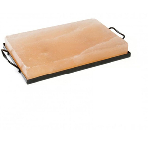 Premium Quality Refined Round Himalayan Salt Cooking Slab <b>BBQ</b> <b>Grill</b> <b>Rack</b> with Stainless Steel Holder natural pink salt brick - Product Image 1