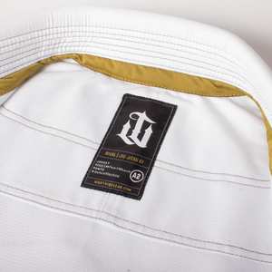Kimono de Jiu-Jitsu blanc pour adultes, unisexe, 100% coton, durable, logo sur le devant, coupe classique, Gi de Jiu-Jitsu de haute qualité, Gi de Jiu-Jitsu brésilien - Product Image 5