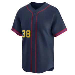 Maillot de baseball personnalisé de haute qualité avec logo, T-shirt premium avec nom d'équipe, sublimation douce, fabricant OEM, vêtements de sport unisexes - Product Image 4