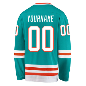 Maillot de hockey sur glace personnalisé respirant, à séchage rapide, imperméable, imprimé numériquement, haute qualité, faible MOQ, en coton/bambou - Product Image 4