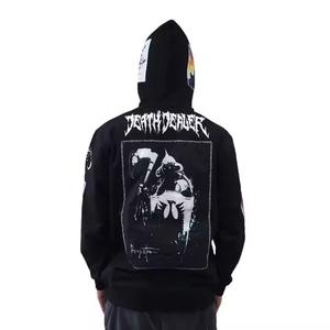 Sudadera con capucha unisex con cremallera completa, estilo urbano moderno, cómoda, perfecta para el uso diario. - Product Image 3