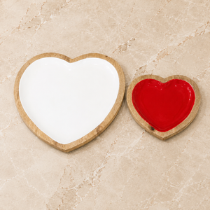 Juego de Tazones de Madera en Forma de Corazón, Hechos a Mano, de Madera Natural, para Servir Frutos Secos y Bocadillos - Product Image 3