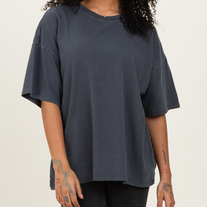 Women Loose Fit T-<b>Shirt</b> Acid Washed 100% Cotton Short Sleeve Oversized Drop Shoulder Women Men Unisex Summer Washed T <b>Shirts</b> - Product Image 5