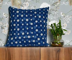 Housse de coussin en coton imprimé à la main en Inde pour canapé, tissu et couleur écologiques, housse de coussin artisanale. - Product Image 1