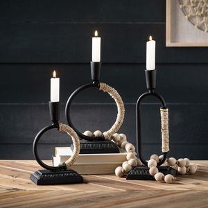 Beautiful Iron Candle <b>Holder</b> Stand For Decorative Lighting Tabletop Wedding Home Accent Display - Product Image 4