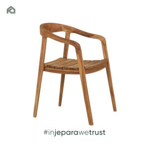 เก้าอี้พักผ่อนกลางแจ้งไม้สักพรีเมียม ดีไซน์ร่วมสมัย สำหรับลานบ้าน สวน และสวนสาธารณะ ทนทานและกันสภาพอากาศ - ยูมา - Product Image 1