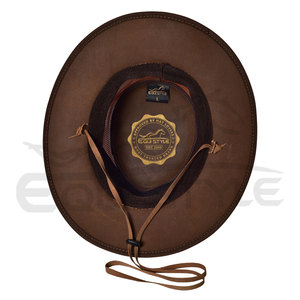 Mesh Crown Leather Cowboy <b>Hats</b> Braid <b>Band</b> Breezer Australian Style Western <b>Hat</b> Unisex Breathable Outdoor Sun <b>Hats</b> Wholesale - Product Image 4