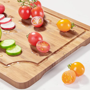 Planche à découper en bambou de qualité supérieure, planche à découper en bois naturel pour la cuisine, la viande, les légumes, le pain, vente en gros - Product Image 5