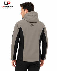 Veste Softshell à Capuche Personnalisée pour Homme, Imperméable, Coupe-Vent, Doublée Polaire, pour Activités de Plein Air, Randonnée, Vêtements de Travail, OEM ODM - Product Image 5