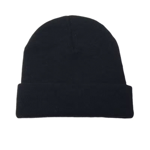 Wholesale Low MOQ Unisex Plain 100% Cotton Custom Color Striped Digital Printing <b>Winter</b> Beanie <b>Hats</b> - Product Image 6