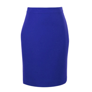 Jupe crayon en maille Ponte Jack and Jill bleu roi pour femme, ajustée, élégante, en tissu extensible, tenue de travail classique - Product Image 1