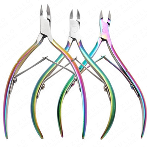 Coupe-cuticules professionnel en acier inoxydable arc-en-ciel de qualité supérieure, à mâchoires affûtées, pour manucure et pédicure, avec logo OEM - Product Image 5