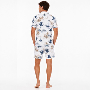 Conjunto de Camiseta Polo y Pantalones Cortos de Verano para Hombre, Personalizado, Transpirable, de Algodón, Informal, de 2 Piezas, Ropa Deportiva a Juego - Product Image 2