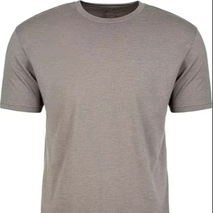 Camisetas Negras Personalizadas para Hombre, Manga Corta, Cuello Redondo, 100% Algodón, Tejido Worsted, Logotipo Frontal, Estilo Formal, Corte Holgado, Anti-Pilling, Verano - Product Image 5