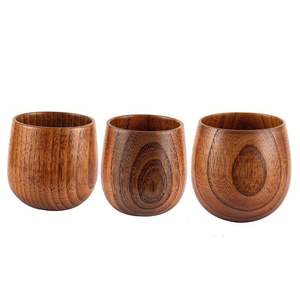 Tasse à café en bois massif naturel écoresponsable, faite à la main, en bois de rose foncé, avec poignée ergonomique, idéale pour la bière ou le thé - Product Image 6
