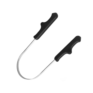 Raspadores de lengua en forma de U de alta calidad, raspadores de lengua de acero inoxidable para un aliento fresco, para el cuidado bucal, raspadores de lengua OEM. - Product Image 3