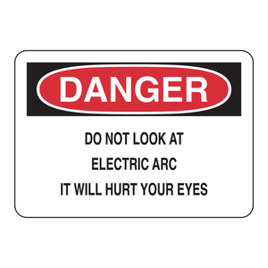 Señal de Advertencia de Arco Eléctrico Peligroso, 7x10 Pulgadas, Seguridad en Áreas Eléctricas Industriales, PVC/Aluminio/Acero - Product Image 2