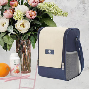 Sac isotherme grande capacité en tissu Oxford imperméable avec poches latérales en filet pour les repas, idéal pour les voyages et le travail - Product Image 3