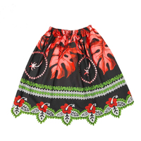 Jupe décontractée pour femme la plus vendue, style Hawaïen, Guam, Micronésie, 100 % polyester, broderie, ajustée, longueur genou