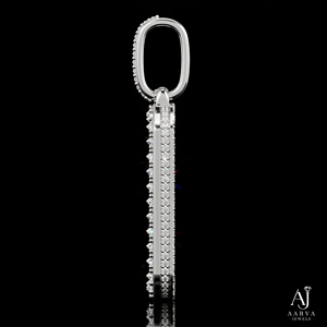 Collier pendentif photo personnalisé serti de zircons, breloque commémorative plaqué or rose sur argent, bijou hip-hop style dog tag pour cadeau - Product Image 5