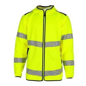 Hi-vis Polyester Rip-Stop Unisex Sweatshirt <b>Pullover</b> <b>Jumper</b> Safety Reflective Workwear Hoodie with Embroidery - Product Image 5