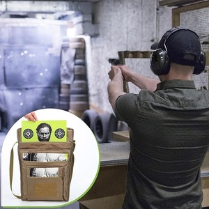 Sac de transport pour cibles de tir avec 3 poches zippées et pochette avant imperméable pour accessoires - Product Image 4