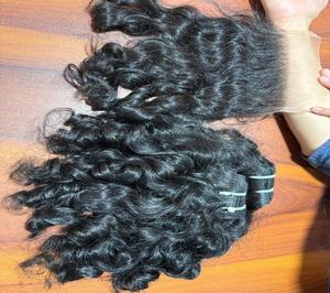 Extensiones de Cabello Humano Rizado Birmano 3C 4A con Puntas en Espiral, Sin Procesar, de un Solo Donante, con Cutícula Alineada - Product Image 1