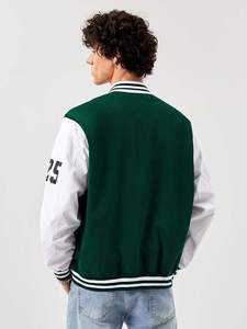 แจ็คเก็ตเบสบอลชายคุณภาพสูงแบบ Varsity แขนหนัง ราคาถูก แจ็คเก็ต Varsity สำหรับผู้ชายแบบมืออาชีพ - Product Image 2