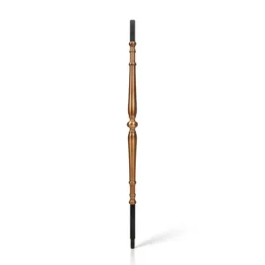 Balustre d'escalier en métal bronze antique, poteau décoratif pour rampe d'escalier, pour escalier intérieur classique, design d'intérieur de luxe - Product Image 5