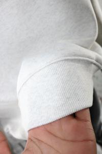 Sudadera de cuello alto STATE WHITE 100% marrón con bordado de apliques, sudadera de cuello ancho con hilos finos - Product Image 5