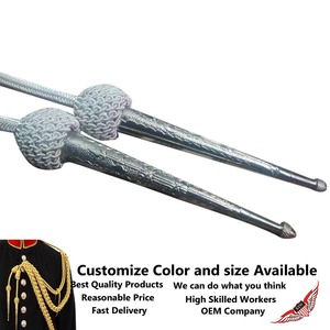Cordon tressé métallique, style classique, pour vêtements, couleur et taille personnalisables - Product Image 2