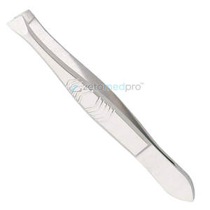 Pinzas Inclinadas para Cejas de Acero Inoxidable, Herramienta de Belleza de Precisión para Depilación - Product Image 2