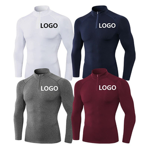 Custom Fitness Training Nylon Spandex Rash Guard With Anti Chafing Bonded Seams And Custom Pattern Long Sleeve <b>Compression</b> <b>Shirt</b> - Product Image 4