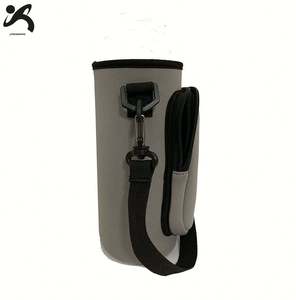 Adjustable Strap Zipper Closure Durable Neoprene Insulated Water Bottle Cooler Sleeve Shoulder Bag Design for Outdoor Activities - Product Image 3