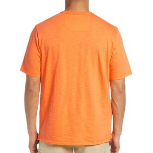 T-shirts pour hommes à col ras du cou, prix de gros, manches courtes, été, décontractés, couleur unie, coton respirant, séchage rapide, coupe classique - Product Image 2