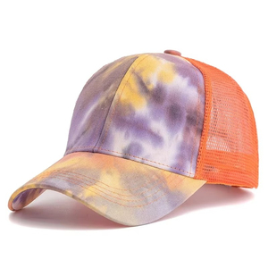 Men's <b>Tie</b> Dye Trucker Caps Mesh <b>Back</b> Adjustable Snapback Breathable Lightweight Outdoor Casual Street Wear Hats Premium Quality - Product Image 6