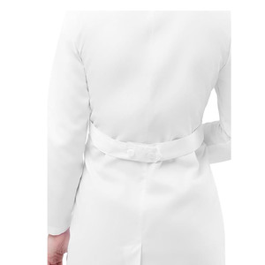Unisex Classic White Cotton <b>Scrub</b> <b>Sets</b> with Jersey Fabric Needle Detection Professional Medical Nurse Uniform for Hospital Use - Product Image 6
