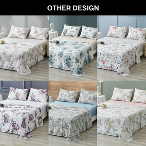 <b>King</b> <b>Size</b> Fitted Printed Bed <b>Sheets</b> Set of 4-Piece <b>Sheets</b> Polyester Microfiber Bedding <b>Sheets</b> 4 Pcs Set - Product Image 6