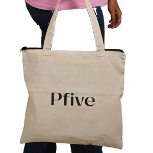 Custom Eco-Friendly for <b>Large</b> Capacity Recycled Cotton Canvas <b>Cosmetic</b> <b>Bag</b> Small Zipper Makeup Pouch Personal Makeup Storage - Product Image 2