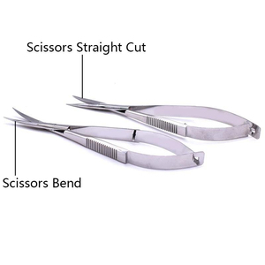 Ciseaux à cils de précision finition or, outil de beauté pour la coupe et le stylage des cils - Product Image 5