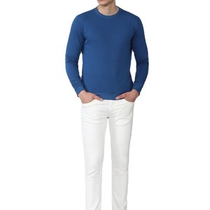 Sudadera de Cuello Redondo para Hombre 2026, Color Sólido, Corte Holgado, Tejida, Informal, Invierno, Azul, Manga Larga, Digital, Ecológica - Product Image 4