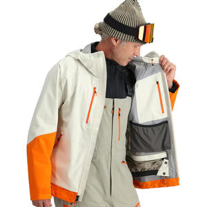 Chaqueta de Caza Naranja Fluorescente Resistente al Agua para Hombre, Chaqueta de Alta Visibilidad para Caza en Campo Abierto, con Bolsillos Grandes, Ropa de Lona para Exteriores - Product Image 3