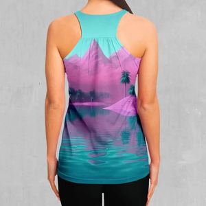 Camiseta sin mangas con cuello redondo para mujer, 100% algodón tejido, ecológica, transpirable, informal, para verano, proveedor de marca privada OEM, calidad - Product Image 3