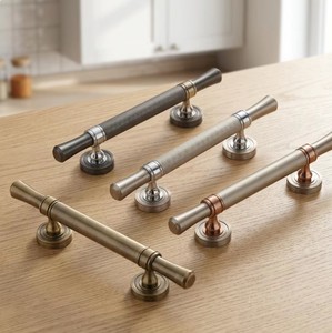 Premium Tubular Pull <b>Handle</b> Antique SS Graphite Black CP Finish Stylish Door Grip Hardware for Apartments Villas Hospitality Spa - Product Image 2