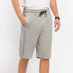 Shorts en toile unie de haute qualité pour hommes, personnalisables avec logo imprimé DTF, poids lourd, grandes tailles, streetwear confortable et élastique, vente en gros - Product Image 3