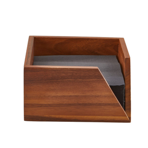Porta Servilletas de Madera de Acacia de Diseño Innovador, Porta Servilletas para Cócteles de Restaurante, Venta al por Mayor de Fábrica en Vietnam - Product Image 2