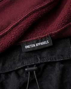 ONETEN APPARELS Sudadera con Capucha Extra Grande para Hombre, Tejido de Algodón, Felpa Francesa, Antiencogimiento, Color Borgoña - Product Image 4