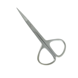 Tijeras profesionales para cutículas de uñas, hoja recta de acero inoxidable, para uso de expertos. - Product Image 1
